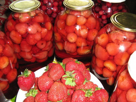 Fragola con la menta