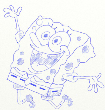 Come disegnare Bob's Sponge in più fasi