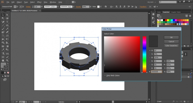 Come disegnare una marcia in Adobe Illustrator