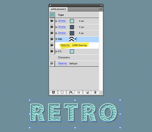 Come creare un effetto retro 3D usando il pannello Aspetto in Adobe Illustrator