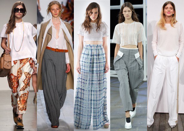 Quelli pantaloni sono in moda nella stagione primaverile-estate 2014